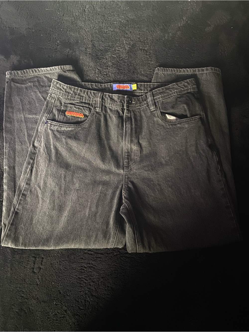 Empyre Men's Relaxed Black Jeans